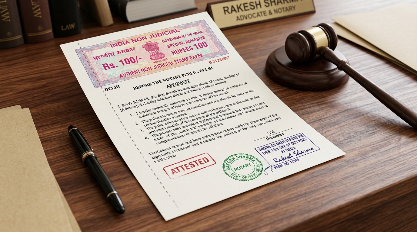 Affidavit for Name Change in India: Notary Drafting & Stamp Paper Guide